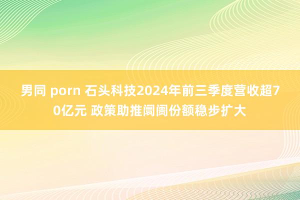 男同 porn 石头科技2024年前三季度营收超70亿元 政策助推阛阓份额稳步扩大