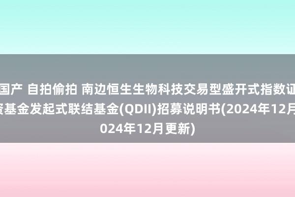 国产 自拍偷拍 南边恒生生物科技交易型盛开式指数证券投资基金发起式联结基金(QDII)招募说明书(2024年12月更新)