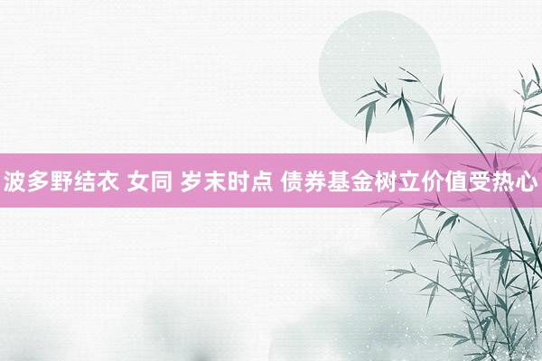 波多野结衣 女同 岁末时点 债券基金树立价值受热心