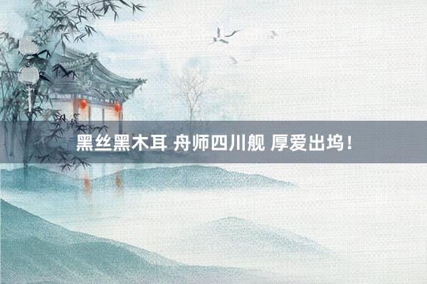 黑丝黑木耳 舟师四川舰 厚爱出坞！