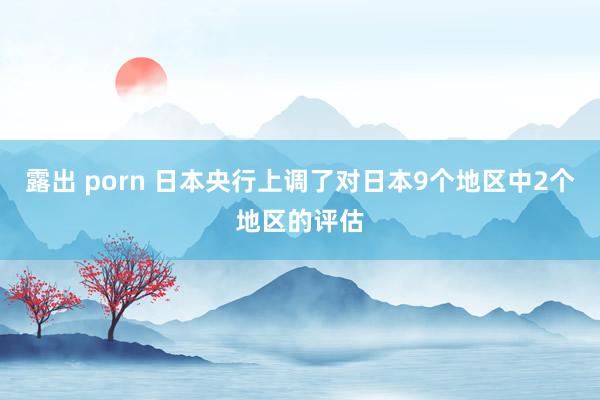 露出 porn 日本央行上调了对日本9个地区中2个地区的评估